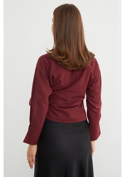 Basic Kruvaze Bağlamalı Gömlek