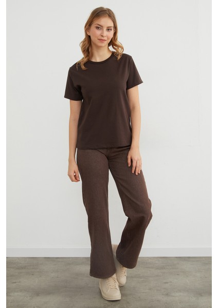 Basic Bisiklet Yaka Tişört modelleri