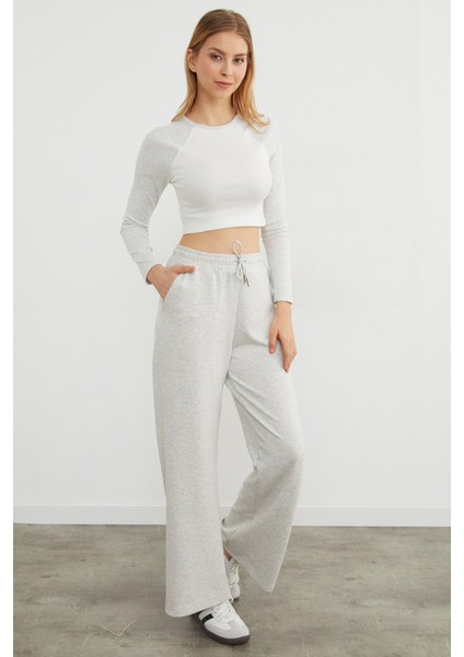 Beli Bağlamalı Cepli Modal Eşofman Altı