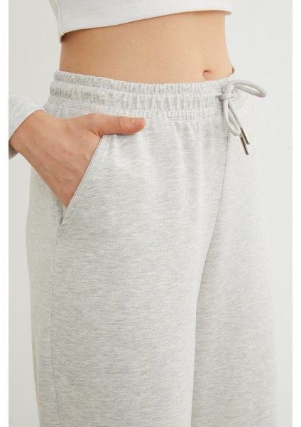 Beli Bağlamalı Cepli Modal Eşofman Altı