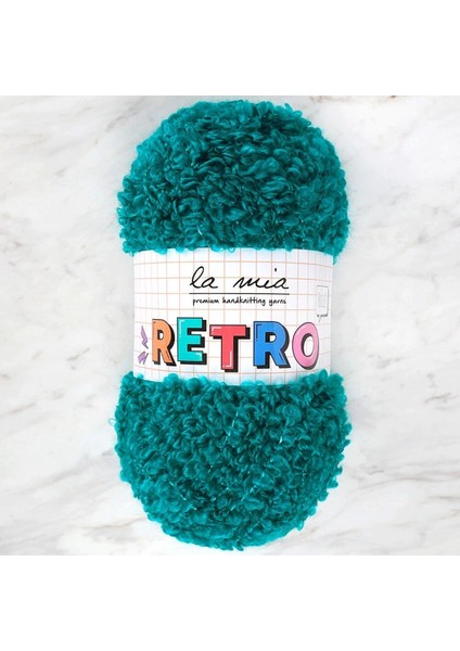 La Mia Retro Petrol Yeşil El Örgü Ipi - LM0820