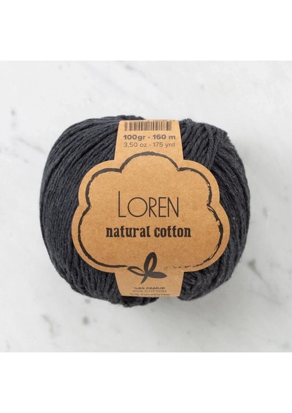 Loren Natural Cotton Füme El Örgü Ipi - R081 - 33911