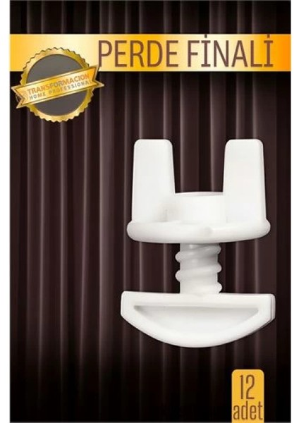 Perde Finali Perde Sonlandırıcı Stop Korniş Finali Sonu 12 Adet