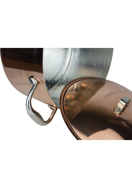 Modern Şef Tipi El Yapımı Bakır Derin Tencere 23×12CM modelleri