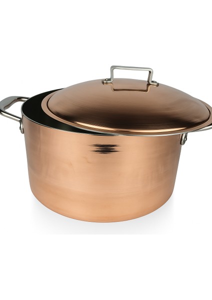 Modern Şef Tipi El Yapımı Bakır Derin Tencere 23×12CM fırsatları