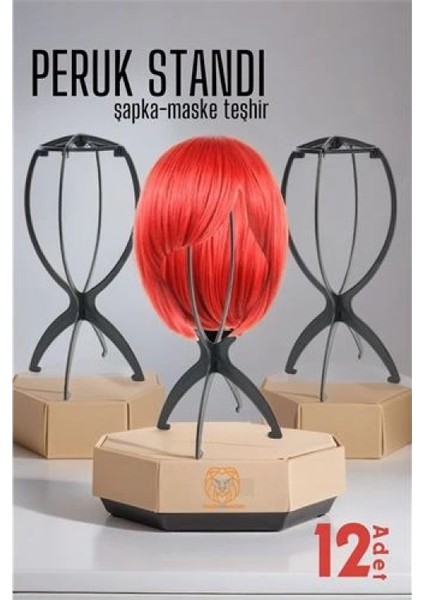 Peruk Standı 12 Adet