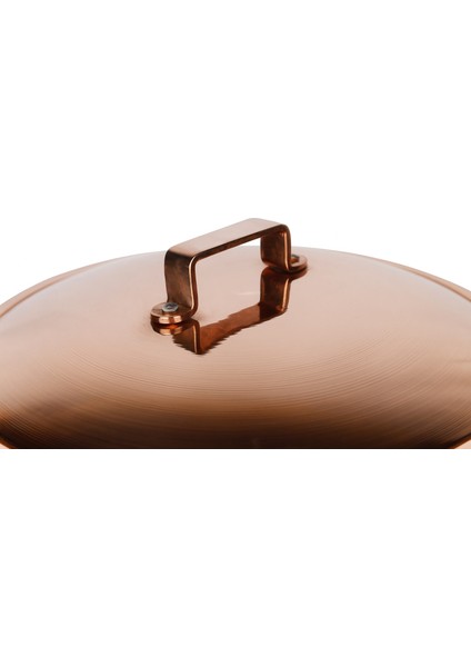El Yapımı Bakır Kapaklı Sote ve Sos Tavası 25×9cm fırsatları