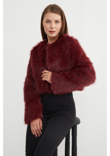 Suni Kürk Crop Ceket