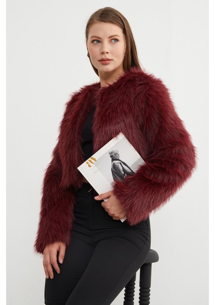 Suni Kürk Crop Ceket fırsatları