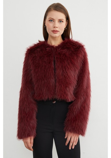 Suni Kürk Crop Ceket