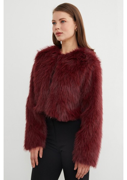 Suni Kürk Crop Ceket