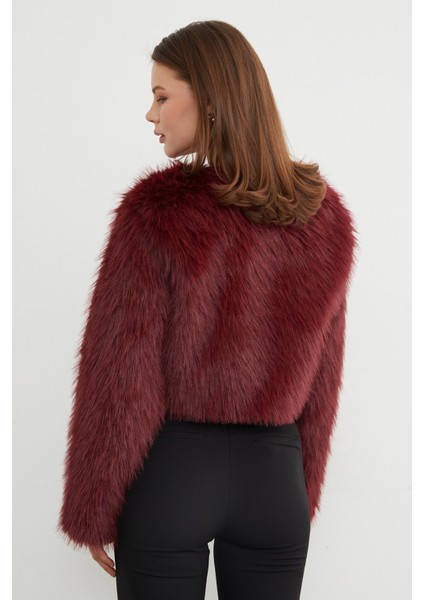 Suni Kürk Crop Ceket