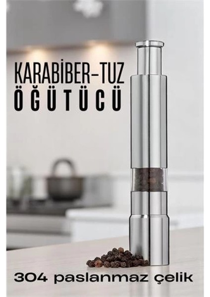 Karabiber Tuz Öğütücü Profesyonel 304 Paslanmaz Çelik Manuel Baharat Değirmeni fiyatları