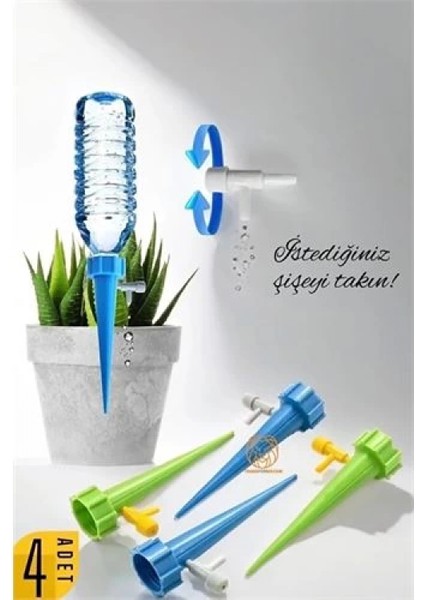 Çiçek Damlama Sulama Aparatı 4 Adet