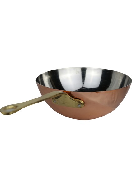 Modern El Yapımı Derin Bakır Sote ve Sos Tavası 25×9cm fiyatları