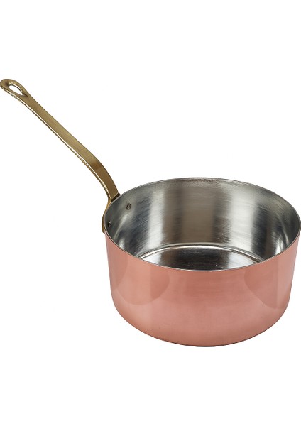 Şef Tipi Bakır Sütlük ve Sosluk Tava El Yapımı 20×10CM