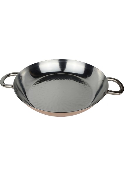 Modern El Yapımı Şef Tipi Bakır Geniş Tava 30×5 cm fiyatları