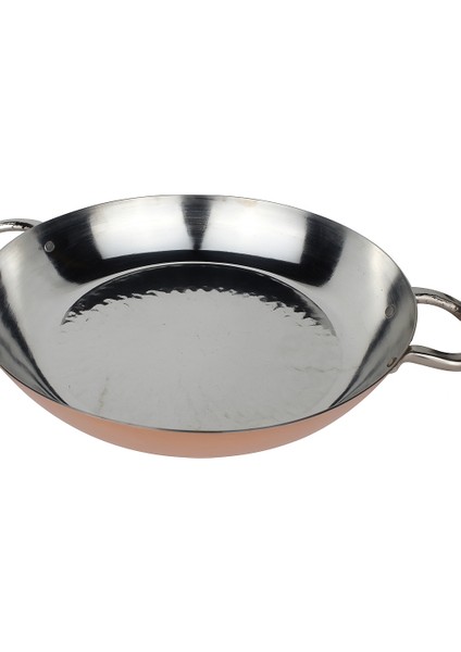 Modern El Yapımı Şef Tipi Bakır Geniş Tava 30×5 cm indirimleri