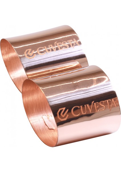 El Yapımı Modern 2'li Bakır Peçete Yüzüğü Zarif Sunumlar Için fiyatları