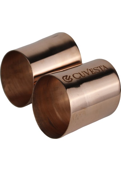 El Yapımı Modern 2'li Bakır Peçete Yüzüğü Zarif Sunumlar Için fırsatları