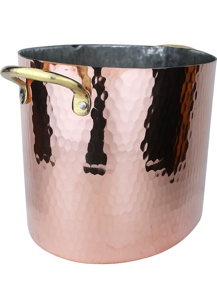 El Yapımı ve Modern Tasarım Oval Bakır Buz Kovası 26X20CM fiyatları