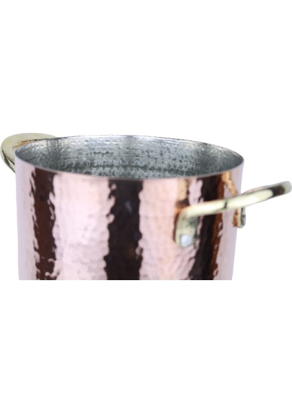 El Yapımı ve Modern Tasarım Oval Bakır Buz Kovası 26X20CM fırsatları