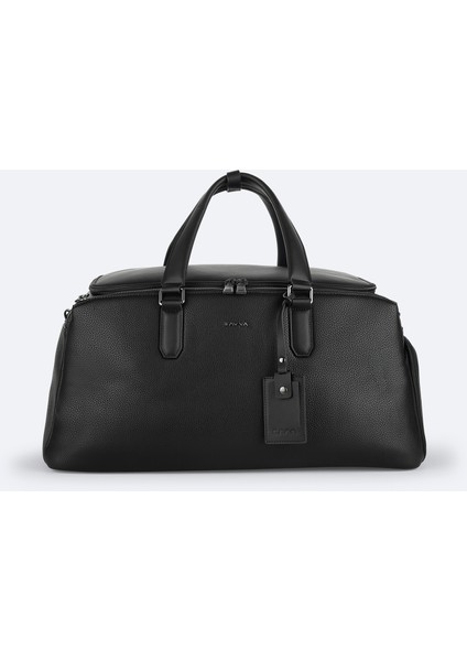 Erkek Siyah Deri Seyahat Çantası A52Y9102