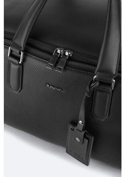 Erkek Siyah Deri Seyahat Çantası A52Y9102