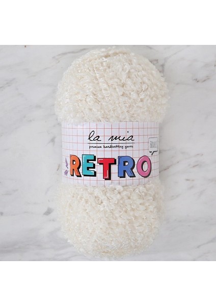 La Mia Retro Krem El Örgü Ipi - LM1011