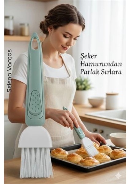 Yumurta Fırçası 18 CM Mutfak Yağlama Sos Sürme Fırçası Pasta Hamur Fırçası