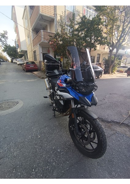 Bmw F800 Gs 2024 Uyumlu Model Tur Cami Şeffaf Veya Fume 44CM Kisa