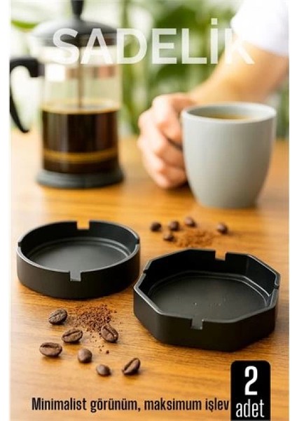 2 li Karbon Plastik Küllük Seti - Masaüstü Küllük Kaymaz, Hafif ve Şık Tasarım fiyatları