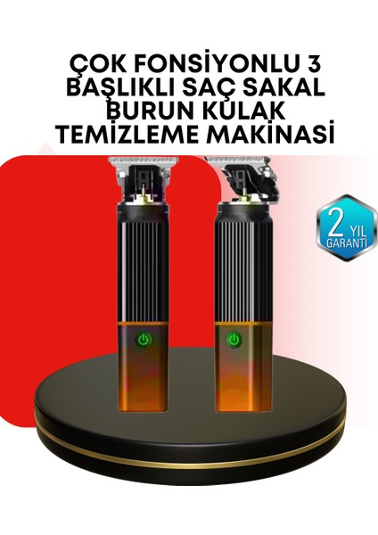 Erkekler Için Şarjlı 3’ü 1 Arada Trimmer Seti – Güçlü Motor Sessiz Çal? - ?62?87E0-7G6