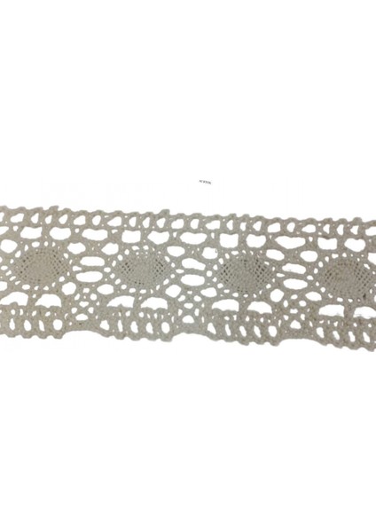 Kopanaki Dantel En 5 cm Badem Model Krem 10 Metre