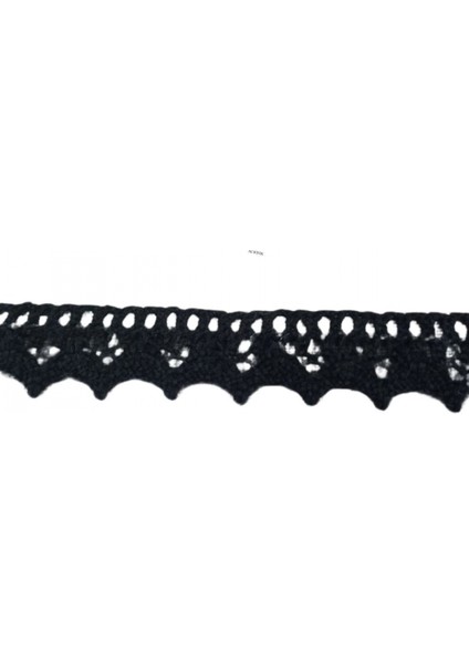 Kopanaki Dantel En 1,5 cm Siyah 10 Metre