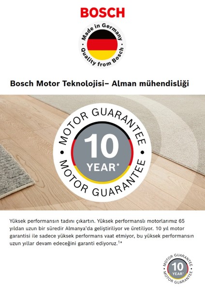 Serie 6 Yüksek Performanslı Kumandalı Kontrollü Toz Torbalı Süpürge ,tüm Yüzeylerde Etkili Performans 10 Yıl Motor Garantili