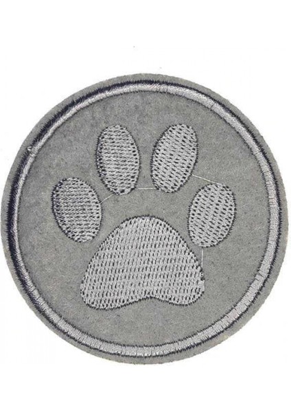 Aplike Ütü İle Yapışan Gri Pati Arma 5 cm