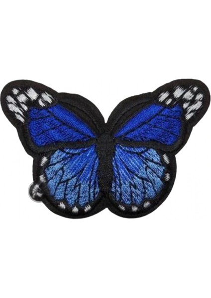 Aplike Ütü İle Yapışan Kelebek Lacivert Arma 7x5 cm
