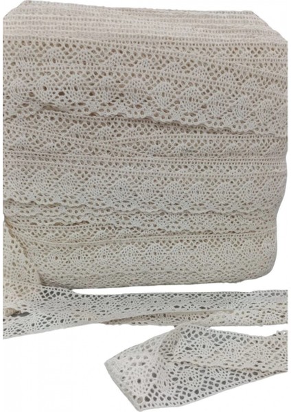 Kopanaki Dantel en 4 cm Krem 10 Metre