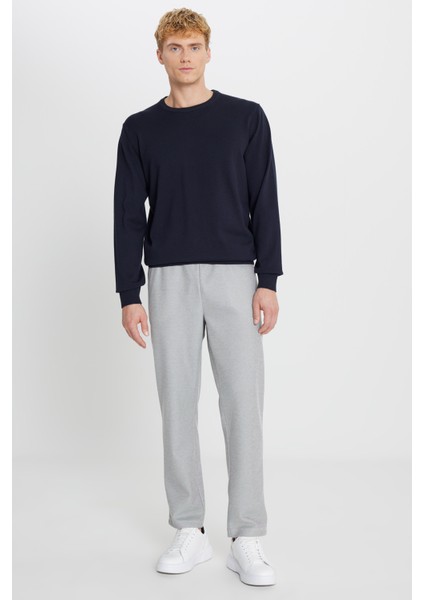 Pamuklu Standart Fit Normal Kesim Beli Bağlamalı Yan Cepli Jakarlı Eşofman Altı indirimleri