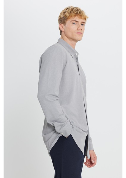 Pamuklu Tailored Slim Fit Dar Kesim Düğmeli Yaka Örme Gömlek modelleri