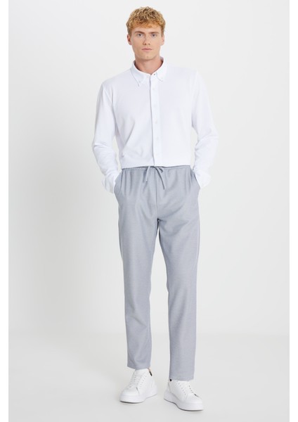 Pamuklu Standart Fit Normal Kesim Beli Bağlamalı Yan Cepli Jakarlı Eşofman Altı indirimleri