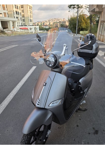 Mondial Exon 125 Ön Cam 2023-2025 Model 39CM Şeffaf Renkli 4mm Aparat Gönderilmeyecek modelleri