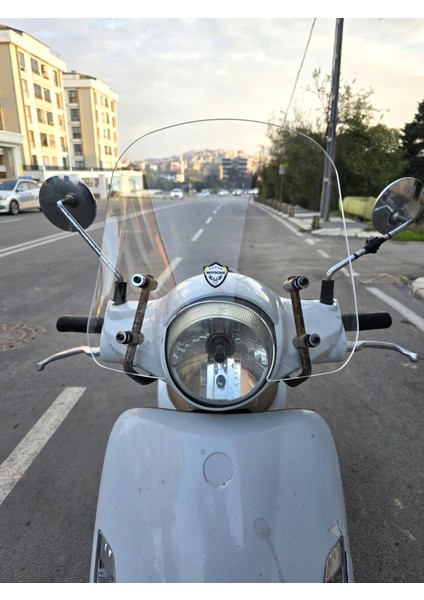 Sym Fiddle 2 3 4 Ön Cam 2009-2023 Model 44CM Şeffaf Renkli Aparat Gönderilmeyecek