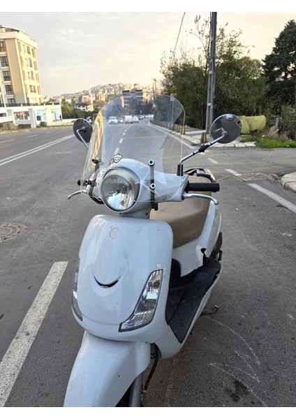 Sym Fiddle 2 3 4 Ön Cam 2009-2023 Model 44CM Şeffaf Renkli Aparat Gönderilmeyecek modelleri