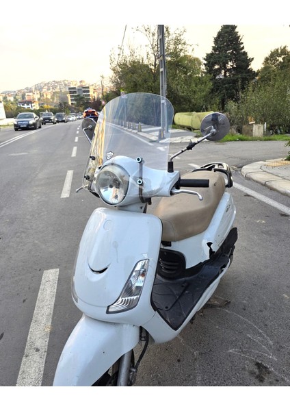 Sym Fiddle 2 3 4 Ön Cam 2009-2023 Model 44CM Şeffaf Renkli Aparat Gönderilmeyecek