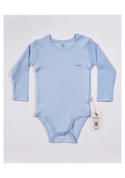 Basic Uzun Kol Body Mavi