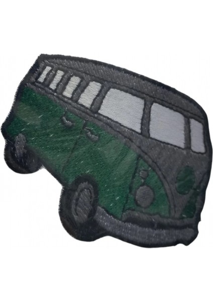 Aplike Ütü İle Yapışan Otobüs Yeşil Arma 14x2,5 cm