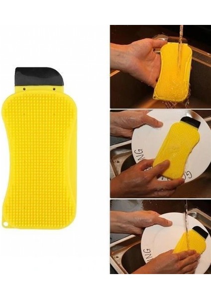 Çok Fonksiyonlu Deterjan Hazneli Pratik Bulaşık Yıkama Fırçası fiyatları