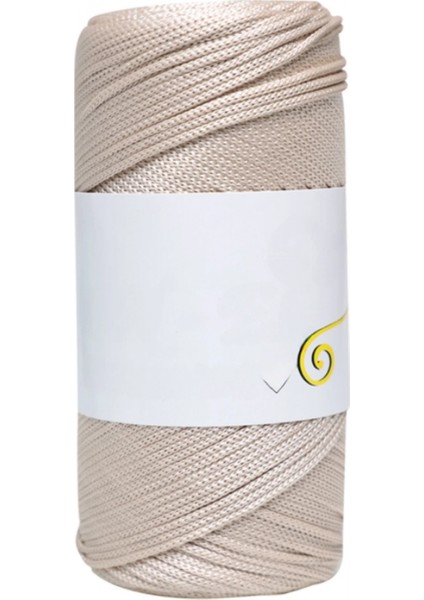 Makrome İpi 3mm Polyester Bej